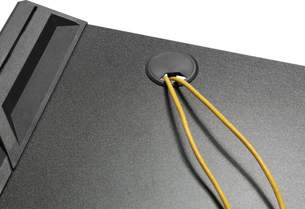 NanoRS RS150 Gaming Γραφείο με RGB LED Φωτισμό, Εργονομικό, Μαύρο, 129.5x72.5 cm