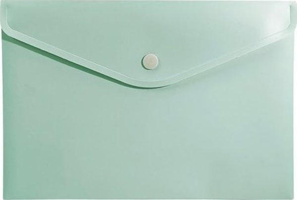 Φάκελος Biurfol με κουμπί A5 PP πράσινος soft touch BIURFOL