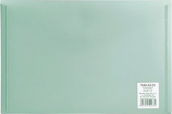 Φάκελος Biurfol με κουμπί A5 PP πράσινος soft touch BIURFOL