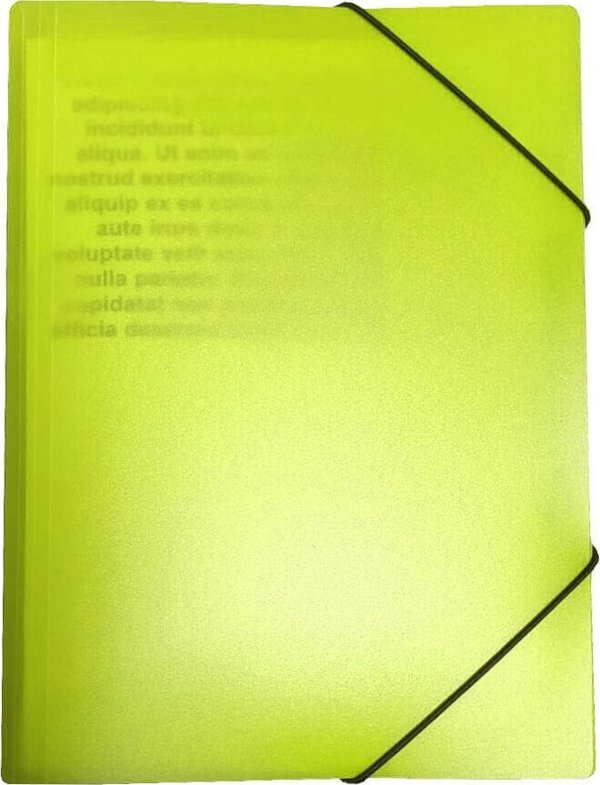 Biurfol Φάκελος σχεδίασης με λάστιχο A4 από PP φιλμ νέον