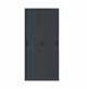 Biurowa szafa metalowa z drzwiami przesuwnymi KUBA, 900 x 1850 x 400 mm, antracytowa