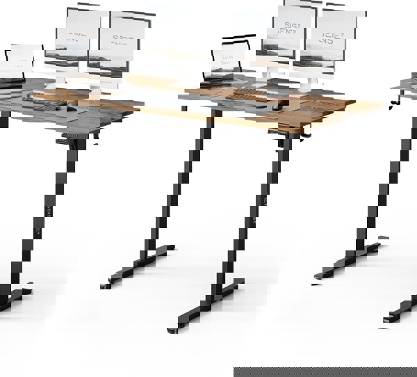 Γραφείο SENSE7 NOJO LIGHT Μαύρο Δρυς 120x60 εκ.