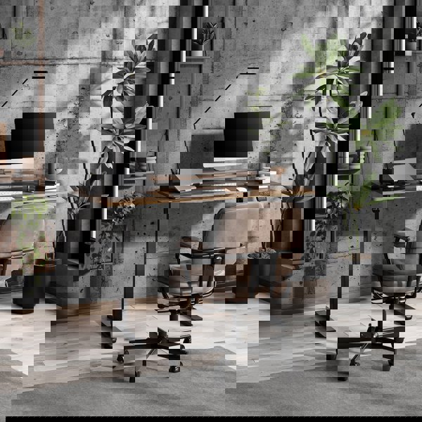 Γραφείο SENSE7 NOJO LIGHT Μαύρο Δρυς 120x60 εκ.