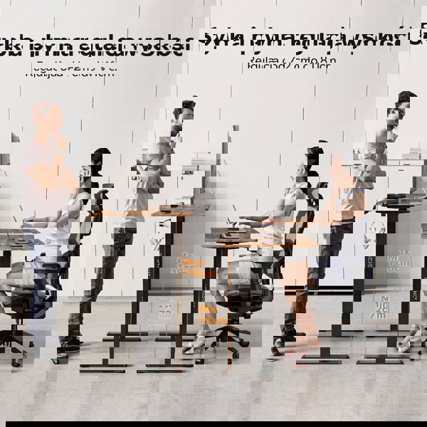 Γραφείο SENSE7 NOJO LIGHT Μαύρο Δρυς 120x60 εκ.