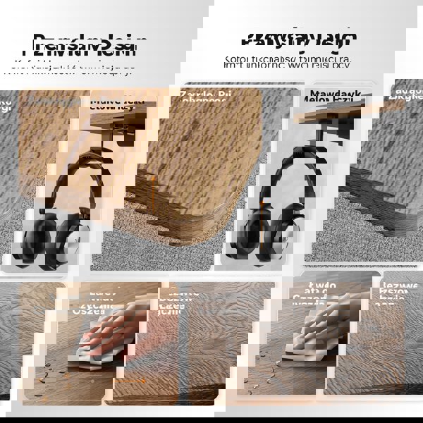 Γραφείο SENSE7 NOJO LIGHT Μαύρο Δρυς 120x60 εκ.