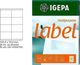 Biurfol Ετικέτες Αυτοκόλλητες A4 105x70mm, Λευκές, Για Laser & Inkjet Εκτυπωτές, 100 Φύλλα