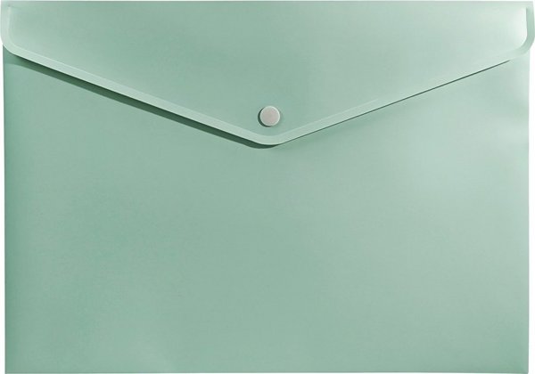 Biurfol Φάκελος με κουμπί A4 PP πράσινος soft touch BIURFOL