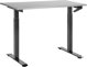 Beliani DESTINES Χειροκίνητο Ρυθμιζόμενο Γραφείο, 120 x 72 cm, Γκρι-Μαύρο