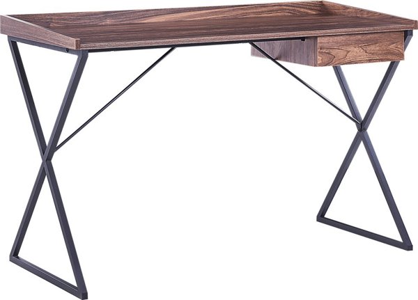 Γραφείο Beliani Noxon Καφέ-Μαύρο 120 cm x 54 cm 11356153 4251682281157