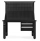Biurko warsztatowe LOGAN, 1500 x 1700 x 750 mm, All Black: czarne