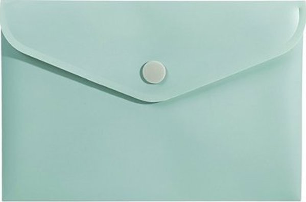 Biurfol Φάκελος με κουμπί A6 PP πράσινος soft touch BIURFOL
