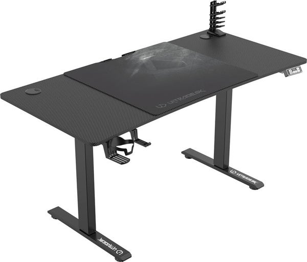 Ultradesk Level V2 Ηλεκτρικό Γραφείο Gaming με Ρύθμιση Ύψους, Μαύρο, 140x68 cm