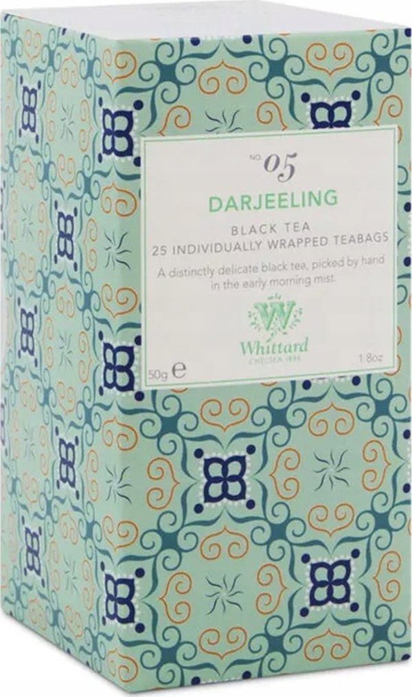 Μαύρο τσάι Whittard of Chelsea Darjeeling, 25 τεμ.