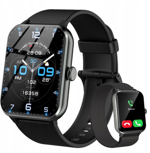 Blackview R50 1.85-inch TFT HD 350mAh Battery 24-hour SpO2 Detection + Heart Rate Monitoring Calls and SMS notification Black BVR50-B (6931548317517)