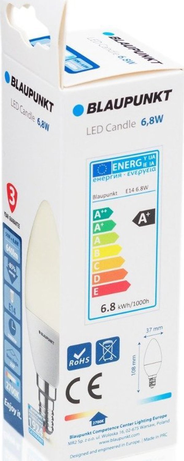 Blaupunkt Σετ 4 τεμαχίων - Blaupunkt Λαμπτήρες LED E14 7W WW