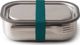Black & Blum Lunch box stalowy L z widelcem, morski BLACK+BLUM