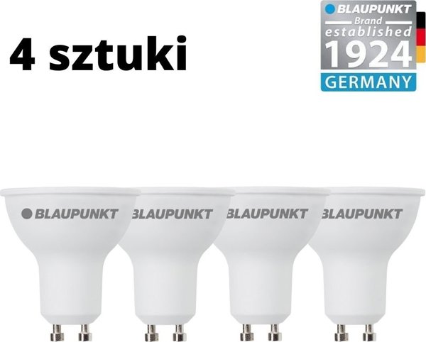 Blaupunkt Σετ 4 τεμαχίων - Blaupunkt Λάμπες LED GU10 5W WW θερμό λευκό χρώμα