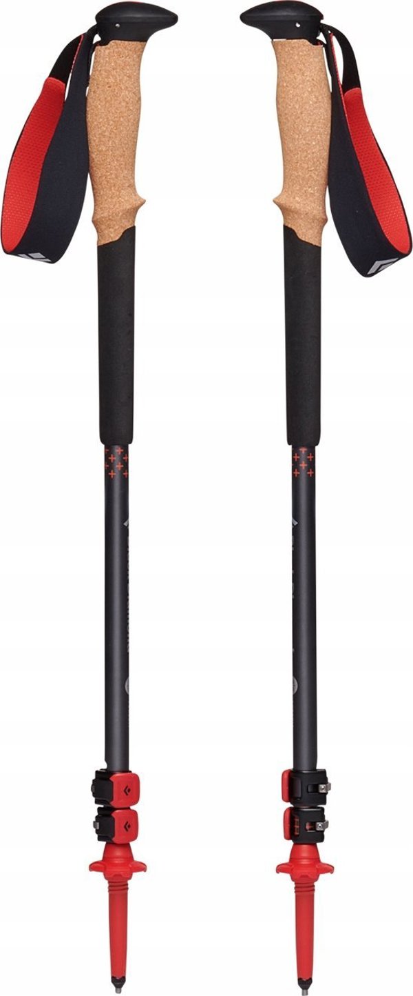 Black Diamond Black Diamond trekking poles Pursuit M/L, fitness device (grey/red, 1 pair, 110-125 cm)