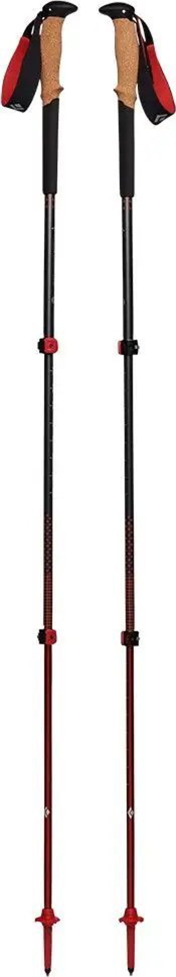 Black Diamond Black Diamond trekking poles Pursuit M/L, fitness device (grey/red, 1 pair, 110-125 cm)