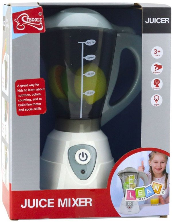 LeanToys Διαδραστικό Παιδικό Μπλέντερ με Φώτα, Ήχους και Αξεσουάρ Φρούτα