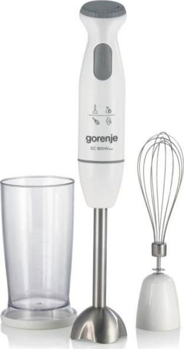 Μπλέντερ Χειρός Gorenje HBC802QW 800W με 6 Ταχύτητες, Λειτουργία Turbo και Δοχείο 500ml, Λευκό