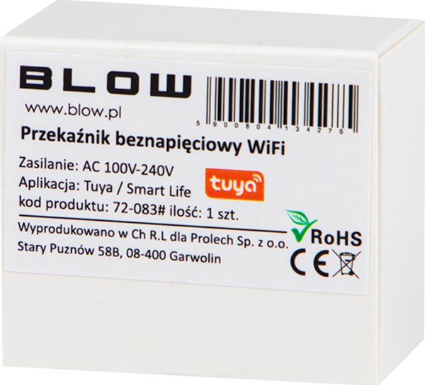 Blow 72-083# Έξυπνο ρελέ χωρίς τάση wifi tuya