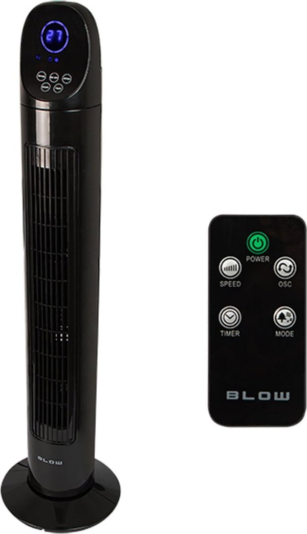 Blow 44-075# Κολωνικός ανεμιστήρας 90w lcd + τηλεχειριστήριο