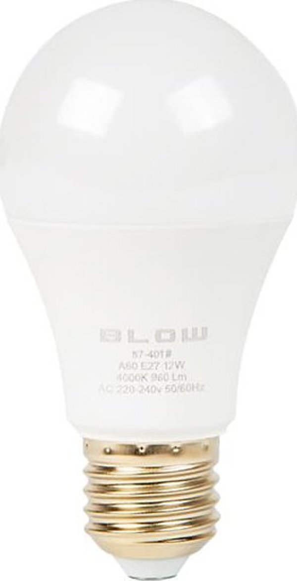 Blow 87-401# Λάμπα LED E27 12W A60 230V B. Neutral.