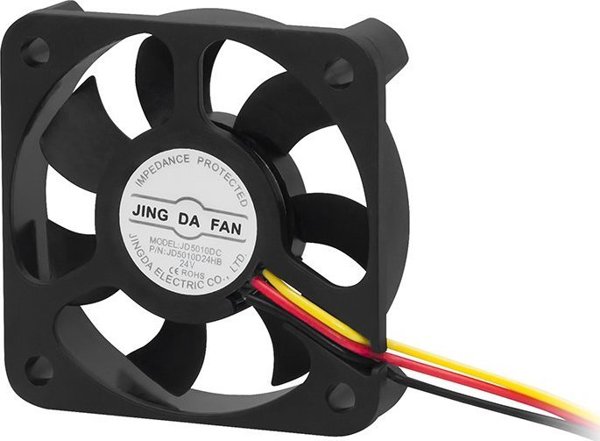 Blow 85-511# Ανεμιστήρας 50x10mm 24v με ρουλεμάν, 3-καλώδια