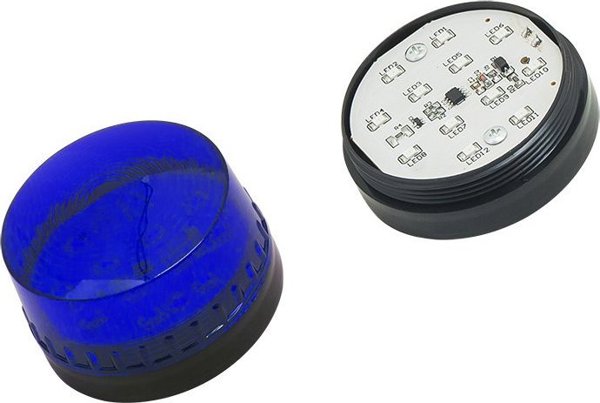 Blow HC-05 LED Οπτικός Σηματοδότης, 12V DC, Strobe, Μπλε, Ø 72.8 x 63mm