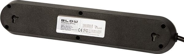 Πολύπριζο Blow 98-227# ps-530 5-υποδοχές 3xusb 3m μαύρο 2x1mm
