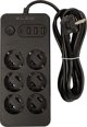 Blow 98-211# Πολύπριζο ps-630 6-υποδοχές 3xusb 1xusb-c 3m μαύρο 2x1mm