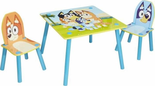 Bluey Bluey Kids Table and 2 Chairs Set