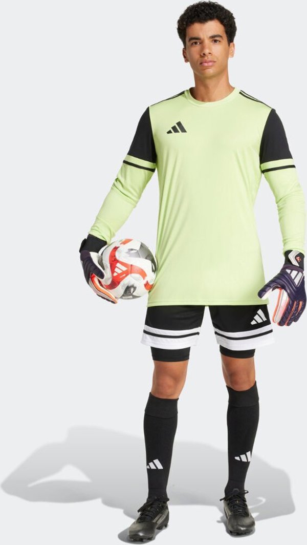 Ανδρική μπλούζα τερματοφύλακα adidas Squadra 25 Long Sleeve lime JG1129 L