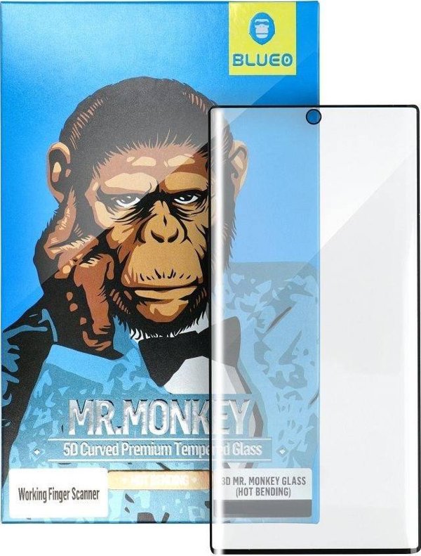 Blueo Mr. Monkey Glass 5D Σκληρυμένο Γυαλί για Samsung Galaxy S22 - Μαύρο