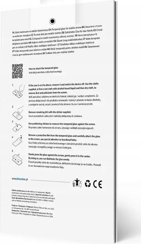 BlueStar Σκληρυμένο γυαλί Blue Star 5D - για Samsung Galaxy S24 (πλήρης κόλλα/φιλικό προς τη θήκη) - μαύρο