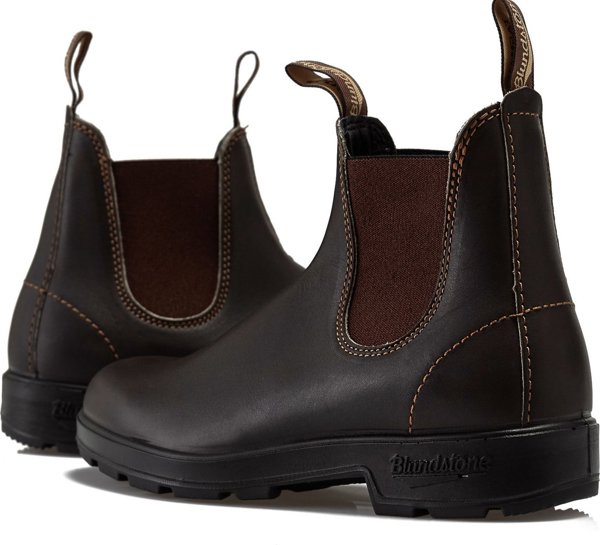 Blundstone 585 Unisex Chelsea Boots Rustic Brown Leather