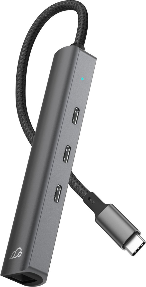 Bluecloud USB-C-USB-C hub με gigabit ethernet, 4 θύρες