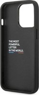 BMW Etui BMW BMHCP14L22NBCK iPhone 14 Pro 6,1" μαύρο/μαύρο Δέρμα Carbon
