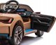 BMW Toy Car BMW i4 με μπαταρία για παιδιά Gold + Δωρεάν εκκίνηση + EVA + Eco-leather + Audio LED + Τηλεχειριστήριο 13422974 5903864955927
