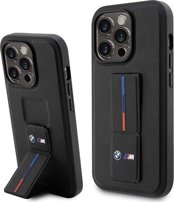 BMW Θήκη BMW BMHCP15X22GSLK iPhone 15 Pro Max 6.7" μαύρο/μαύρο σκληρή θήκη Grip Hot Stamp