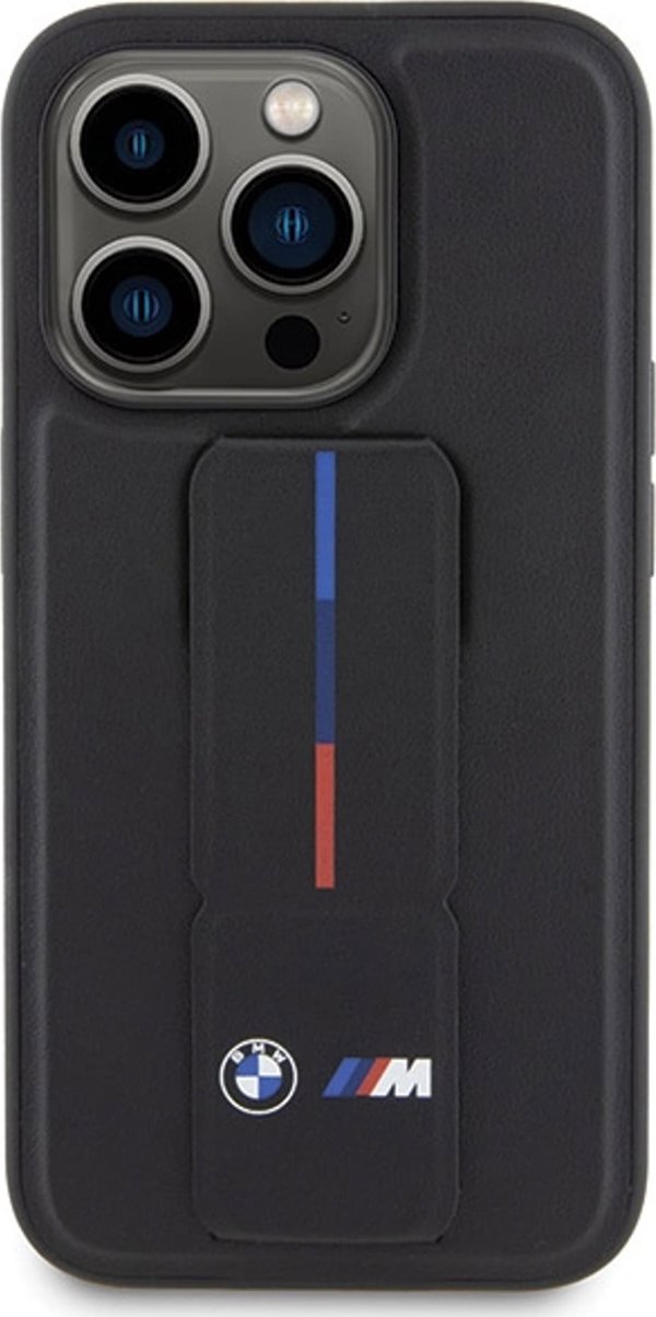 BMW Θήκη BMW BMHCP15X22GSLK iPhone 15 Pro Max 6.7" μαύρο/μαύρο σκληρή θήκη Grip Hot Stamp