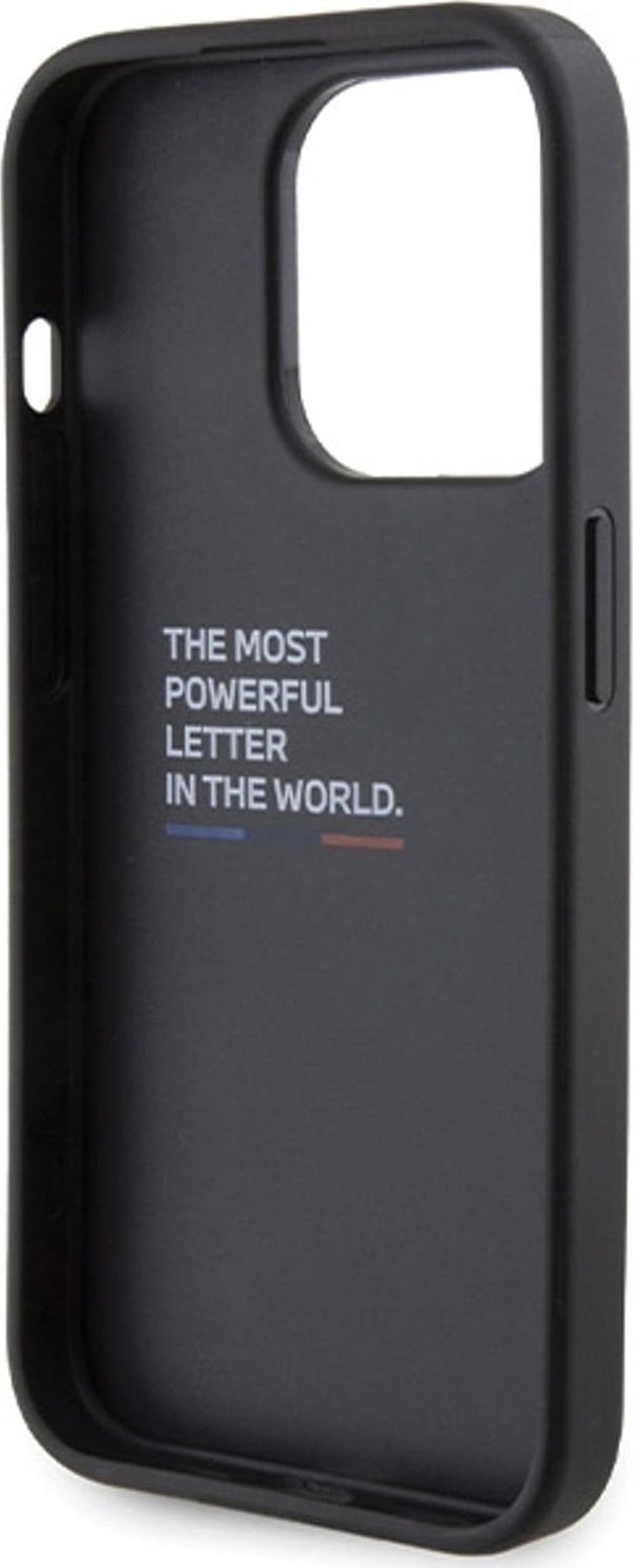 BMW Θήκη BMW BMHCP15X22GSLK iPhone 15 Pro Max 6.7" μαύρο/μαύρο σκληρή θήκη Grip Hot Stamp