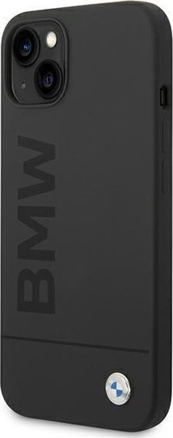 BMW Θήκη BMW BMHMP14MSLBLBK iPhone 14 Plus 6,7" μαύρη/μαύρο σκληρή θήκη Σιλικόνη Υπογραφή Λογότυπο Magsafe