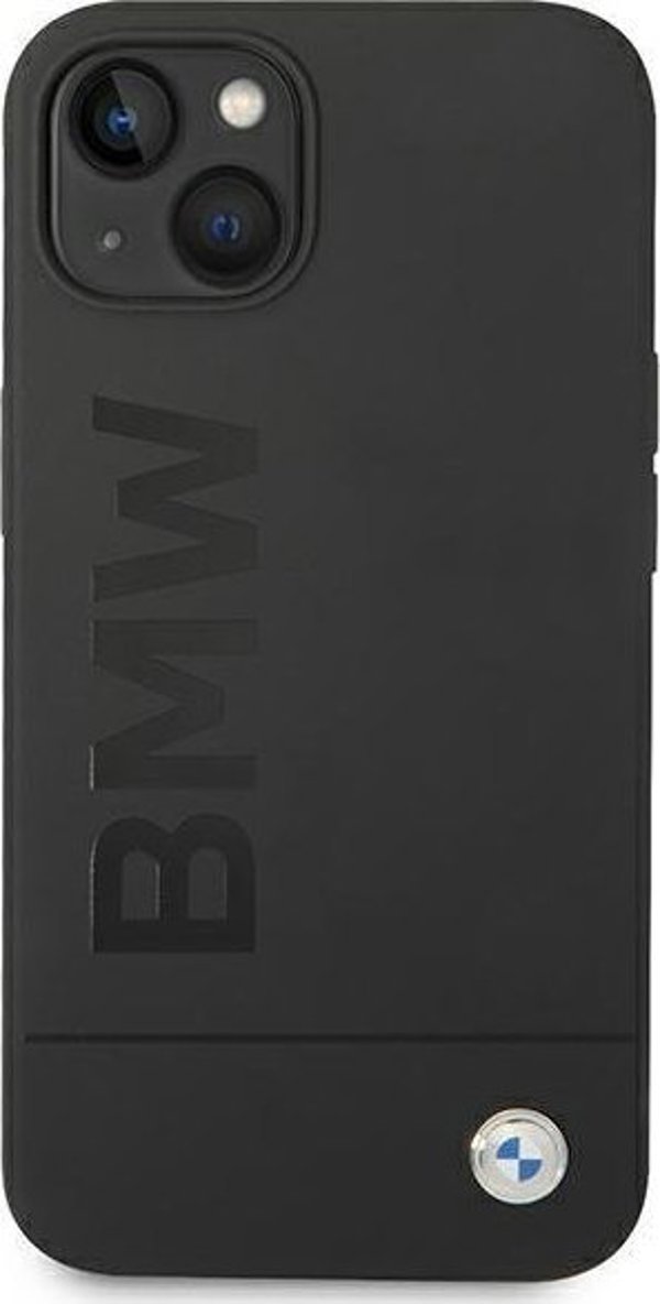 BMW Θήκη BMW BMHMP14MSLBLBK iPhone 14 Plus 6,7" μαύρη/μαύρο σκληρή θήκη Σιλικόνη Υπογραφή Λογότυπο Magsafe