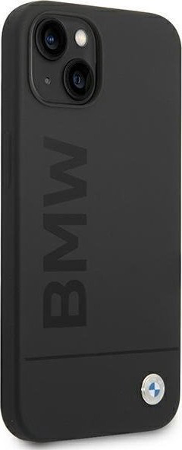 BMW Θήκη BMW BMHMP14MSLBLBK iPhone 14 Plus 6,7" μαύρη/μαύρο σκληρή θήκη Σιλικόνη Υπογραφή Λογότυπο Magsafe