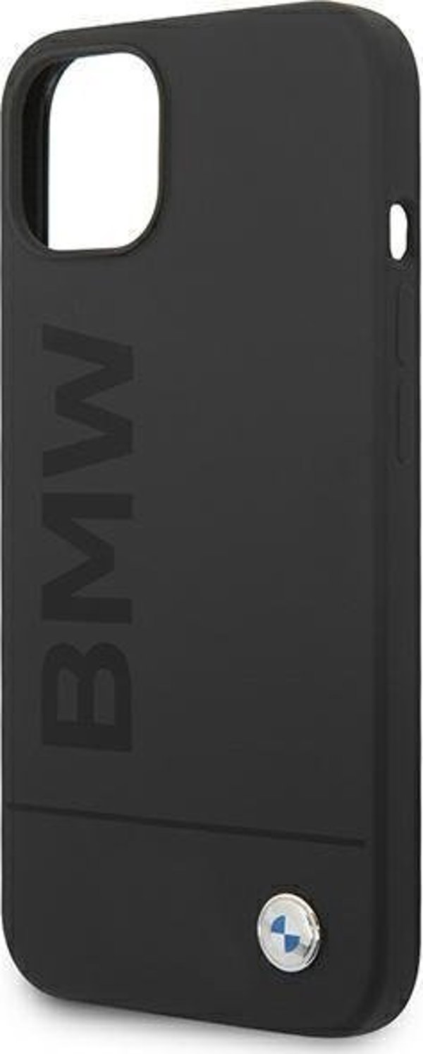 BMW Θήκη BMW BMHMP14MSLBLBK iPhone 14 Plus 6,7" μαύρη/μαύρο σκληρή θήκη Σιλικόνη Υπογραφή Λογότυπο Magsafe