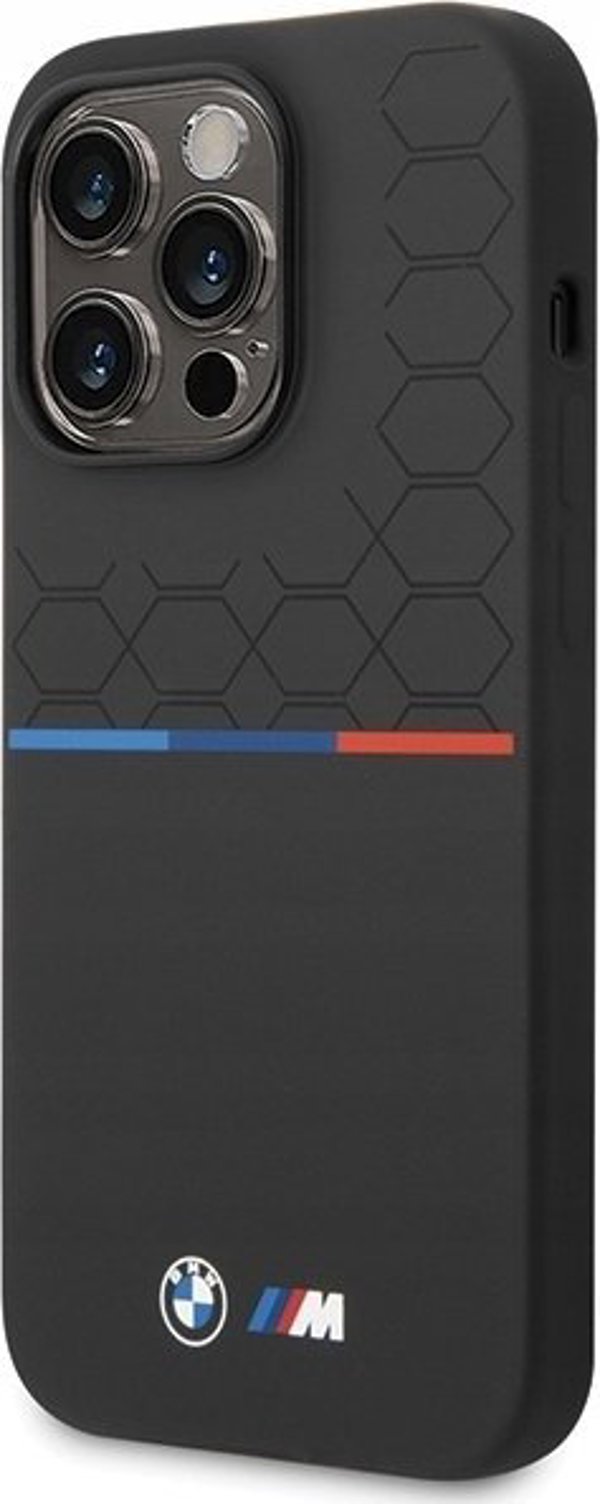 BMW BMW BMHCP15X22SMPK iPhone 15 Pro Max 6.7" μαύρο/μαύρο Σιλικόνη Σχέδιο