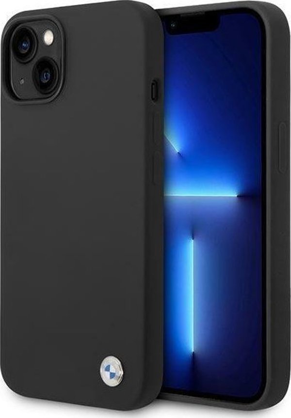 Θήκη BMW BMHCP14MSILBK iPhone 14 Plus 6,7" μαύρο/black Silicone Metal Logo