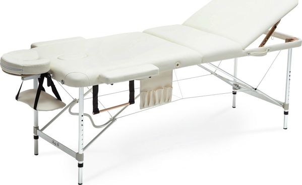 Τραπέζι Bodyfit, κρεβάτι μασάζ Αλουμίνιο 3 τμημάτων μπεζ XXL 1689564 5902759974364